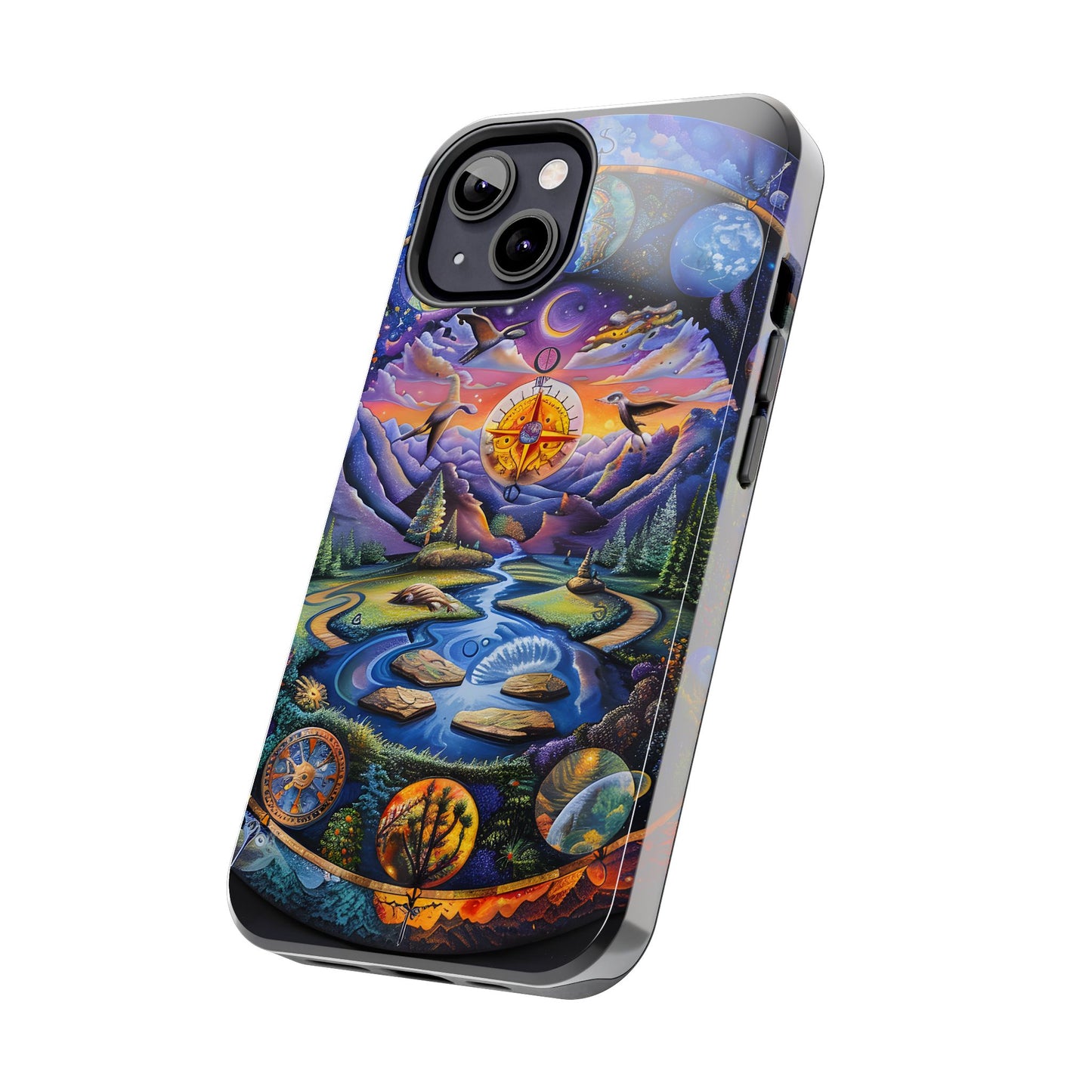 Nature-Inspired Tough Phone Cases with Cosmic Design