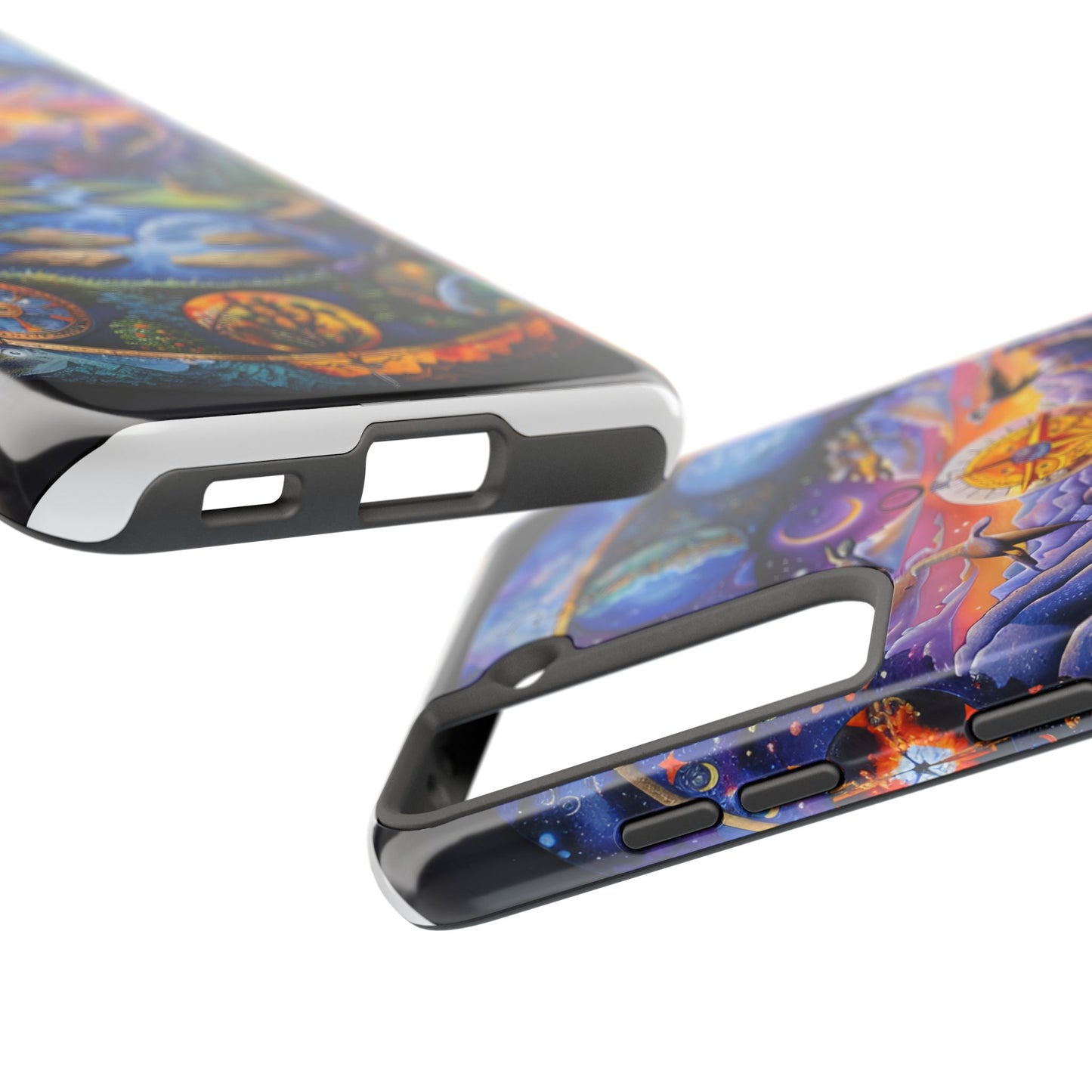 Nature-Inspired Tough Phone Cases with Cosmic Design