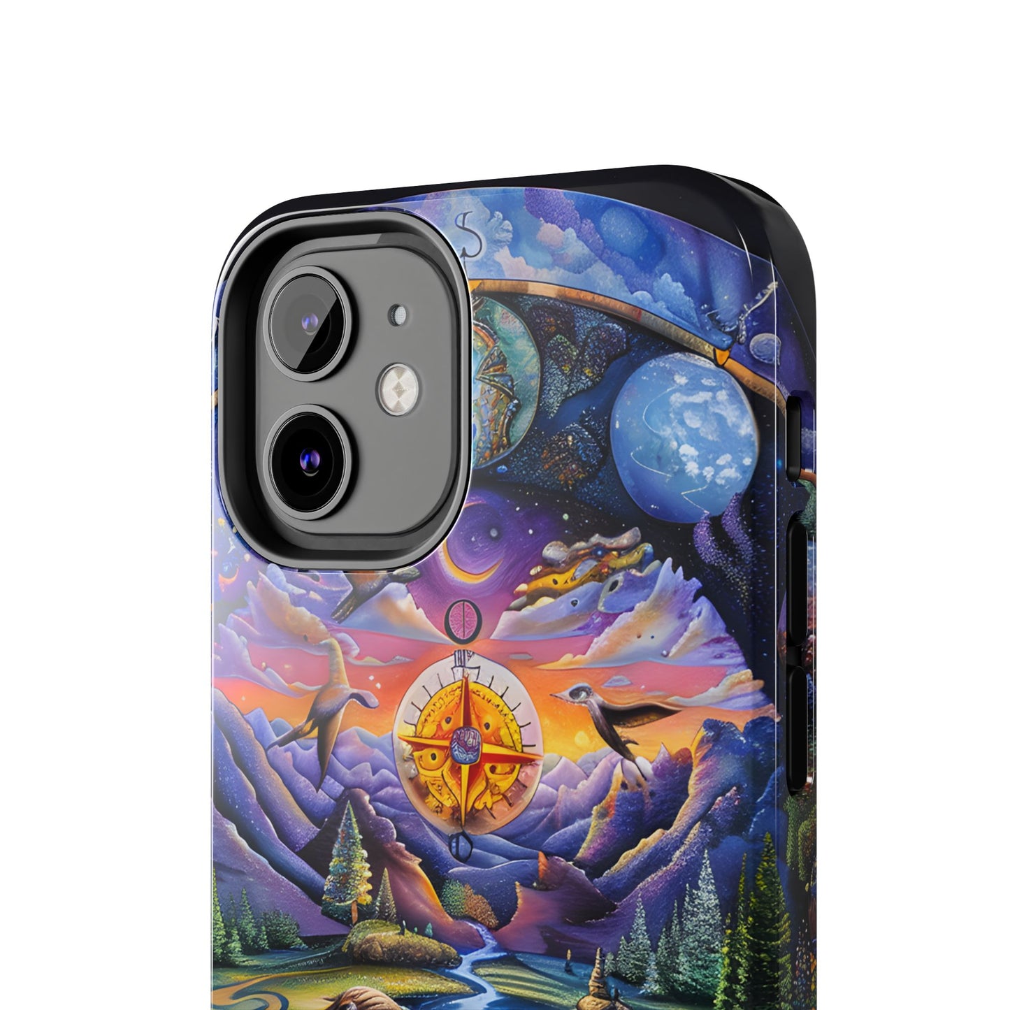 Nature-Inspired Tough Phone Cases with Cosmic Design