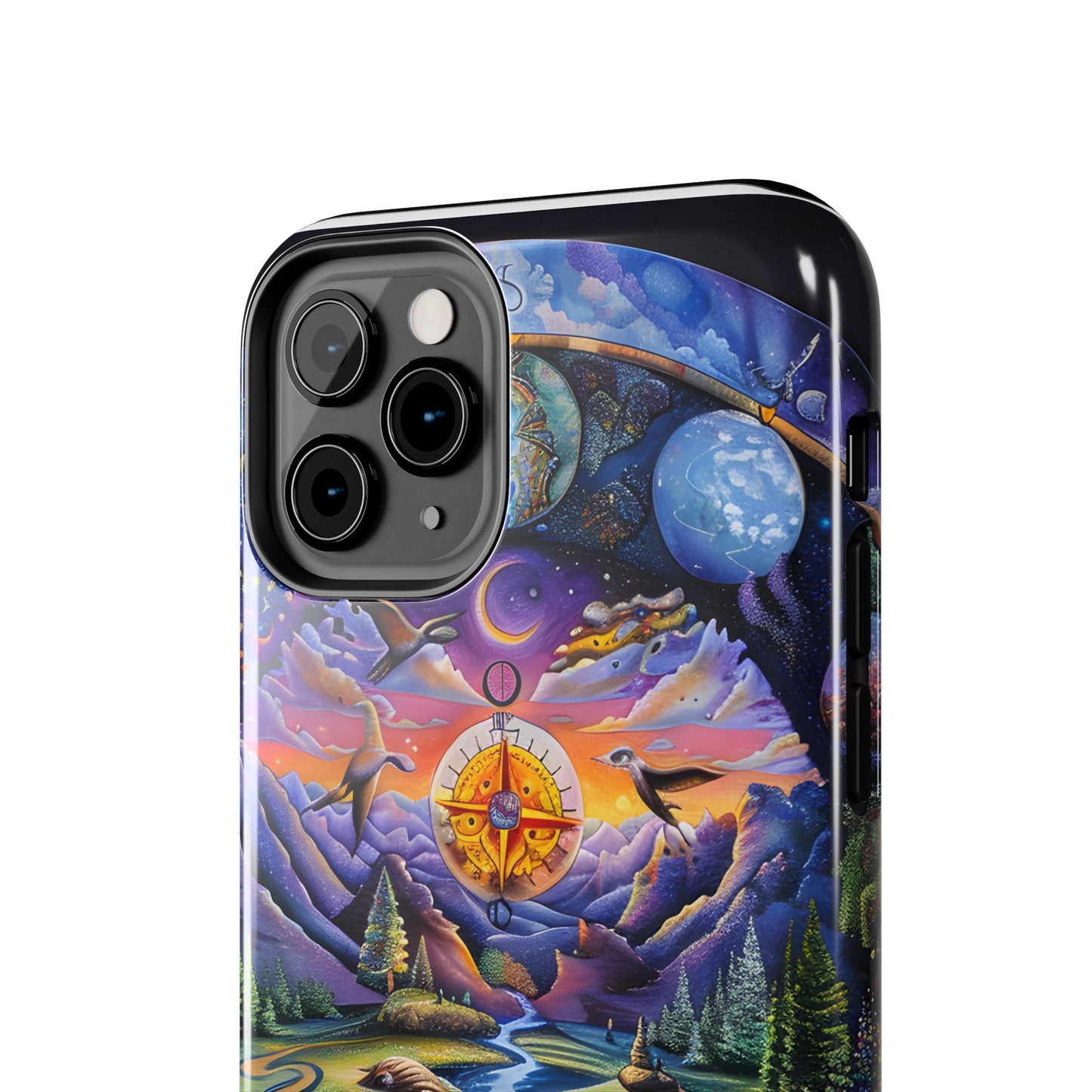 Nature-Inspired Tough Phone Cases with Cosmic Design