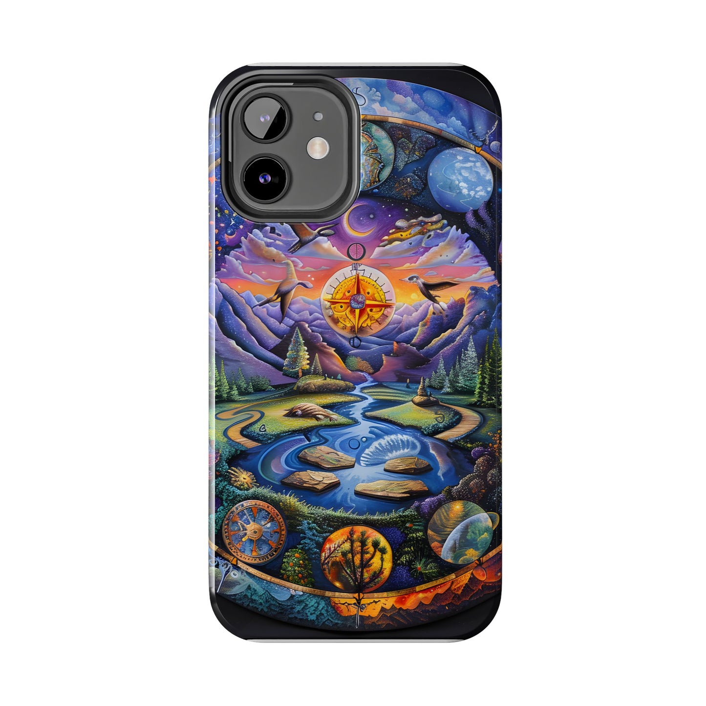 Nature-Inspired Tough Phone Cases with Cosmic Design