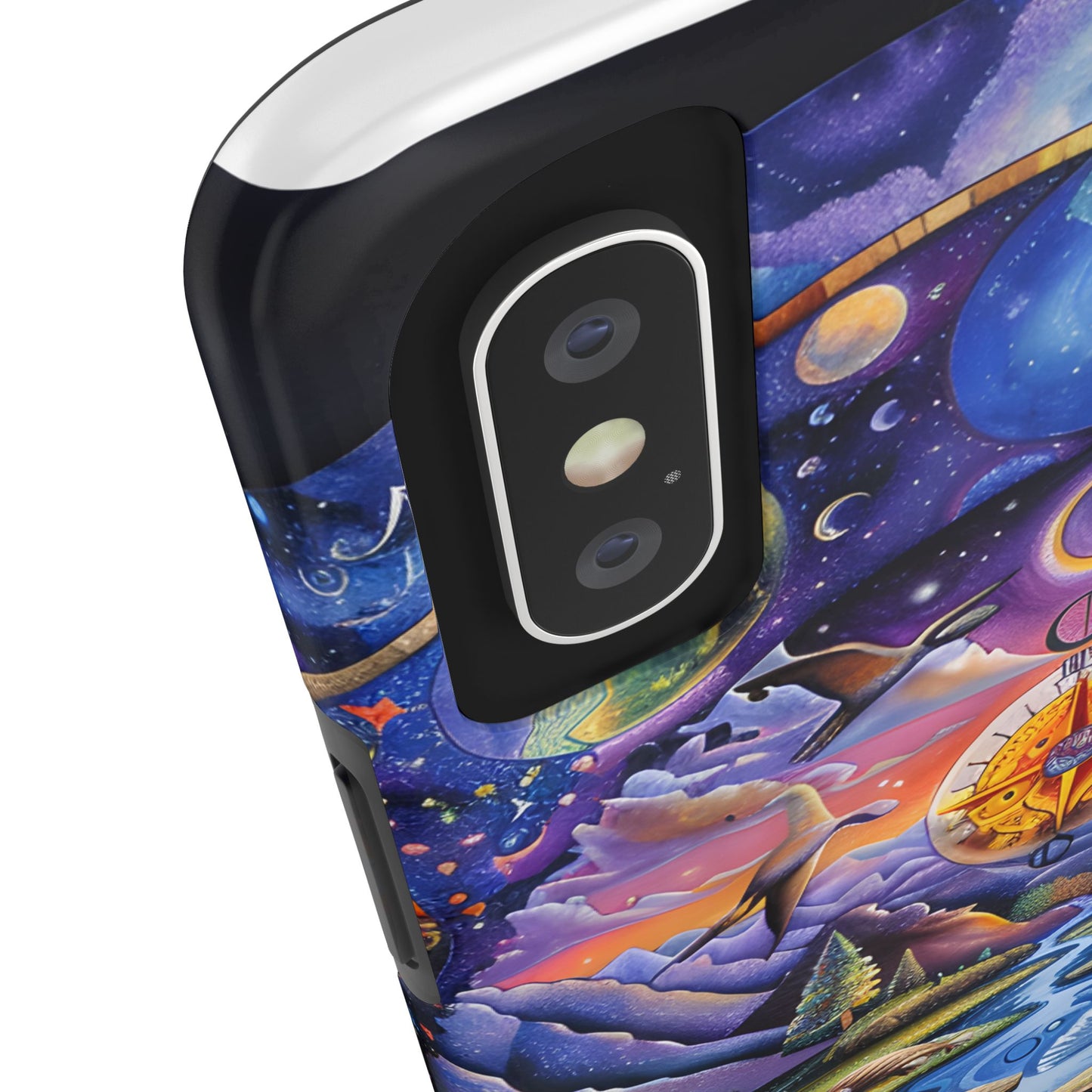 Nature-Inspired Tough Phone Cases with Cosmic Design