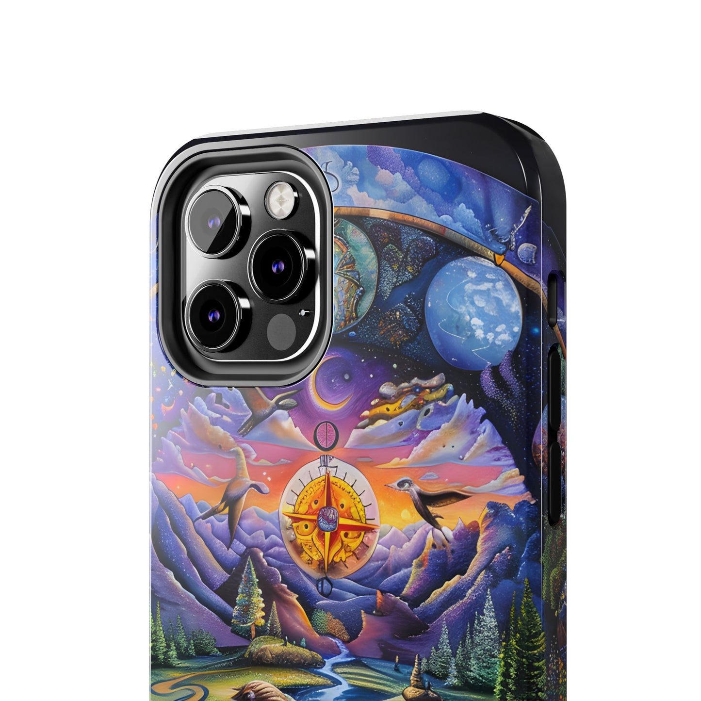 Nature-Inspired Tough Phone Cases with Cosmic Design