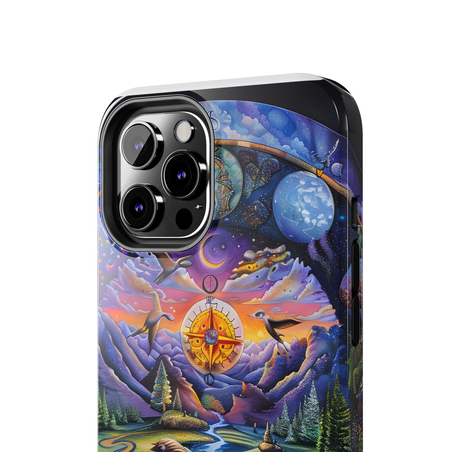 Nature-Inspired Tough Phone Cases with Cosmic Design