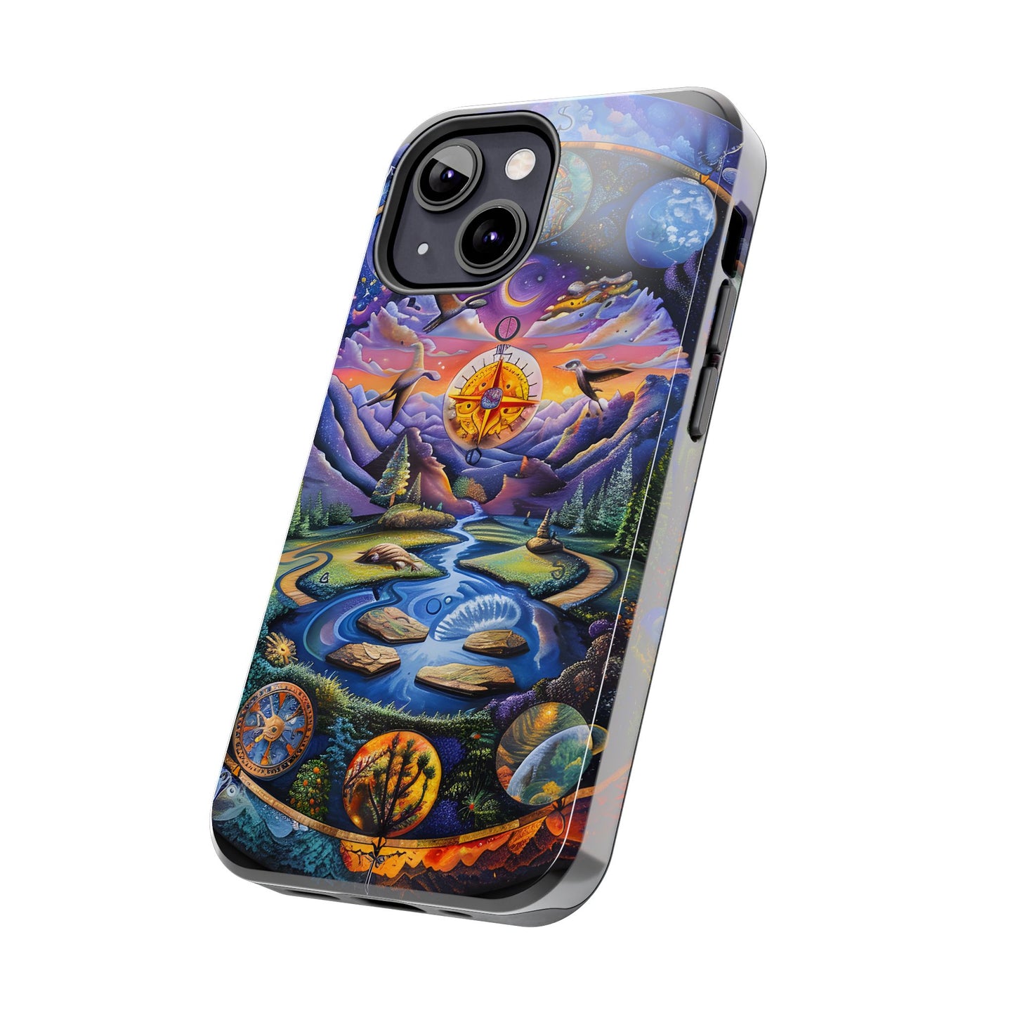 Nature-Inspired Tough Phone Cases with Cosmic Design