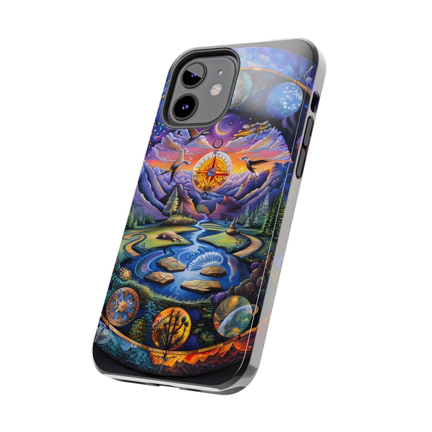 Nature-Inspired Tough Phone Cases with Cosmic Design