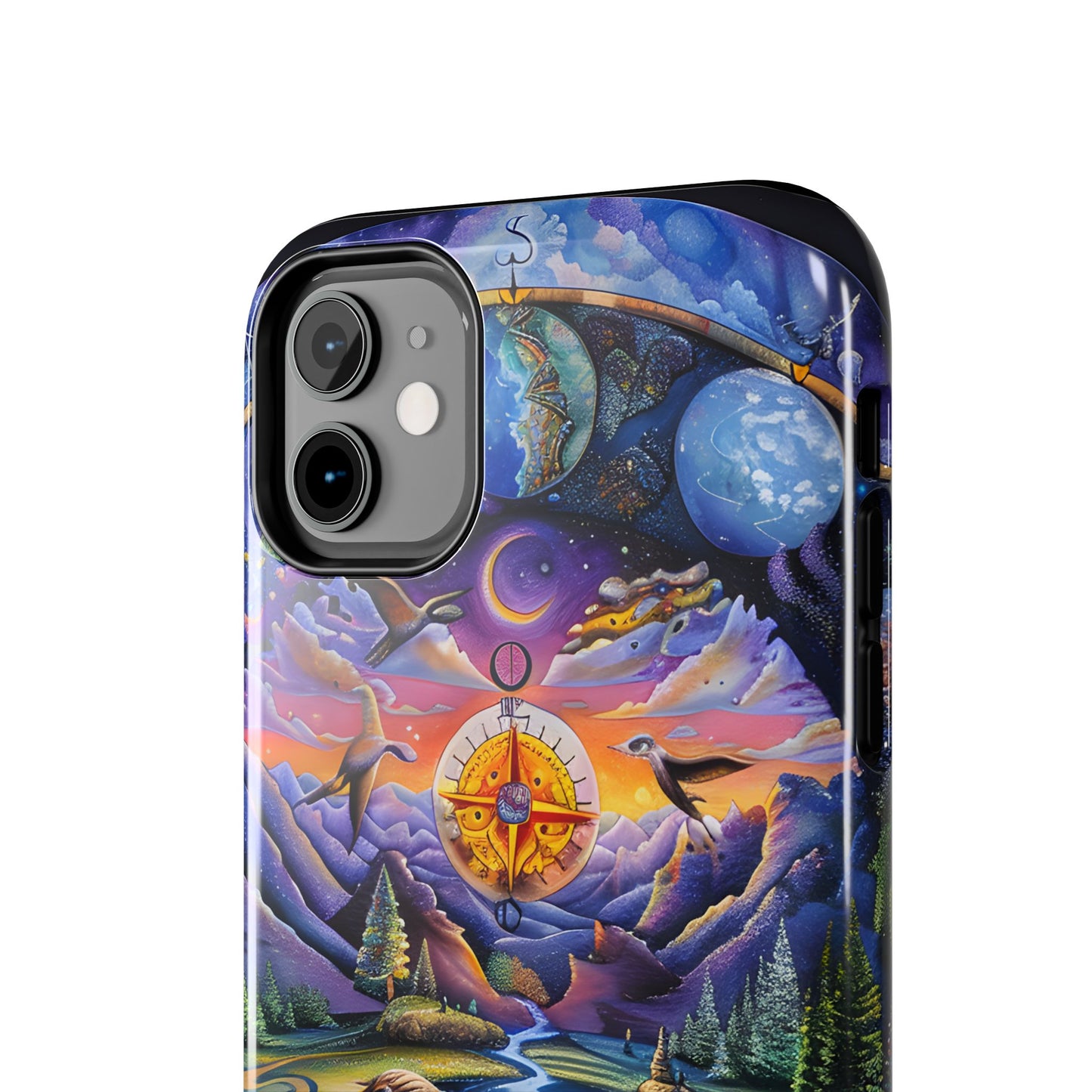 Nature-Inspired Tough Phone Cases with Cosmic Design