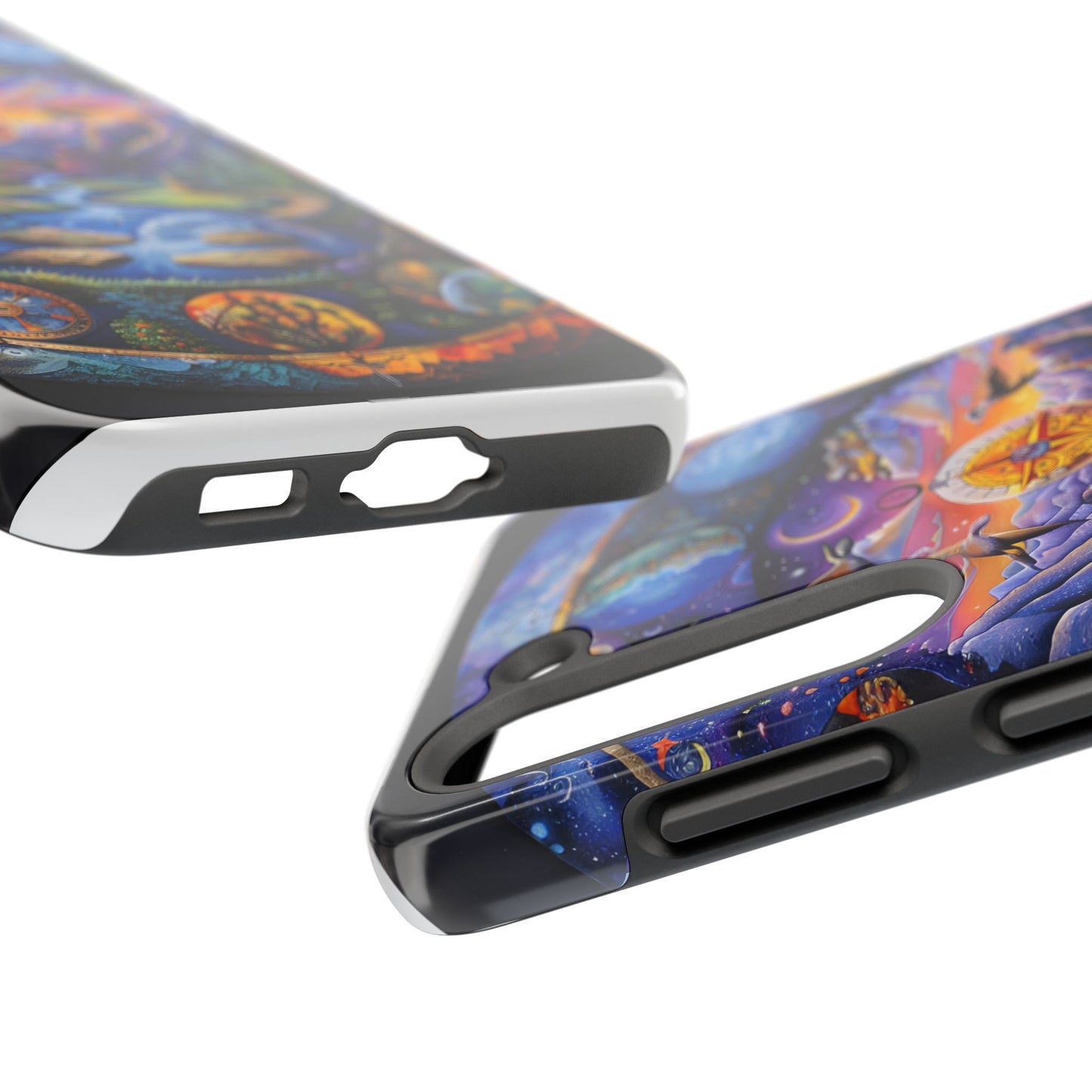 Nature-Inspired Tough Phone Cases with Cosmic Design