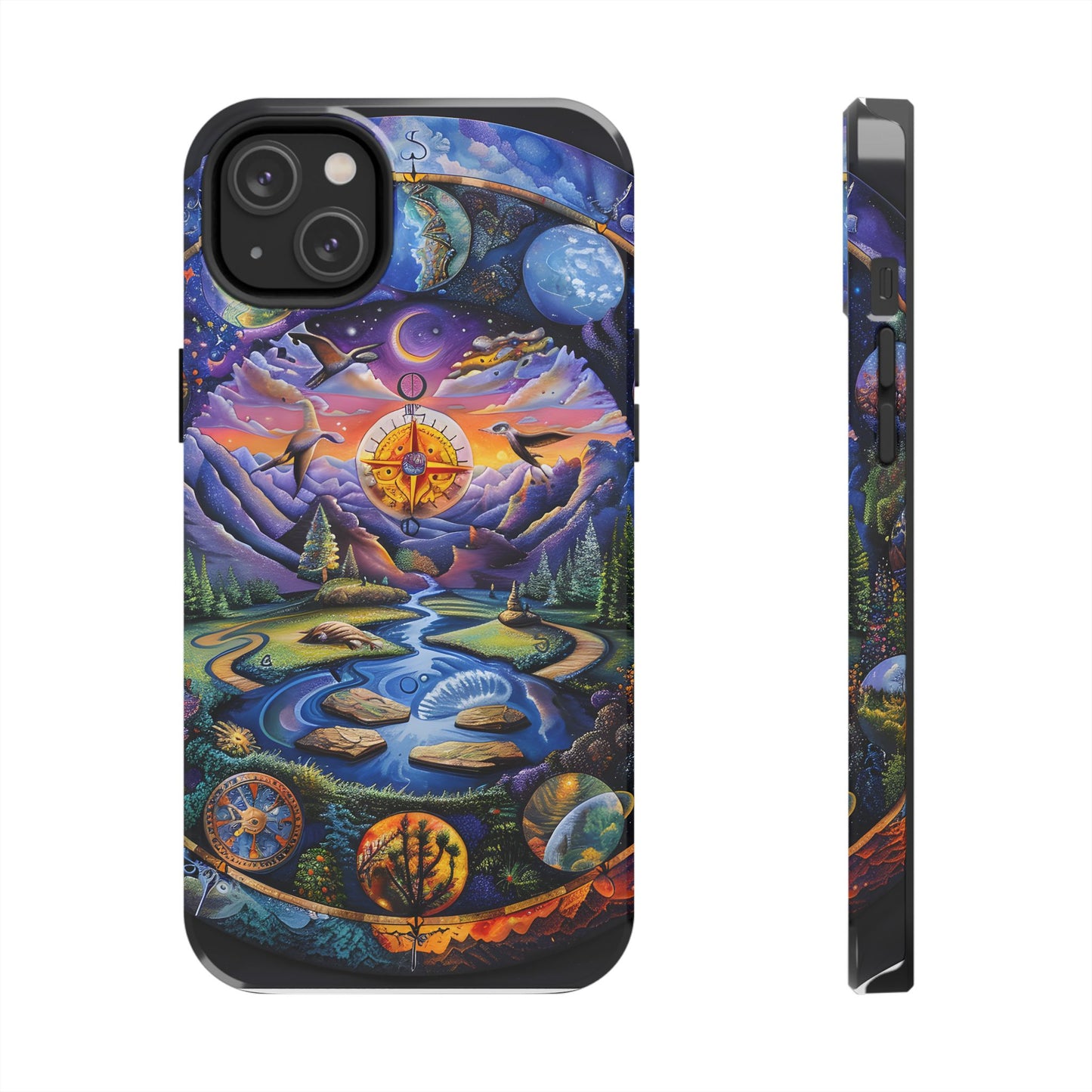 Nature-Inspired Tough Phone Cases with Cosmic Design