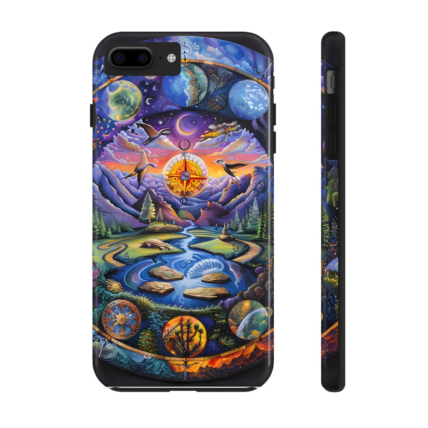 Nature-Inspired Tough Phone Cases with Cosmic Design