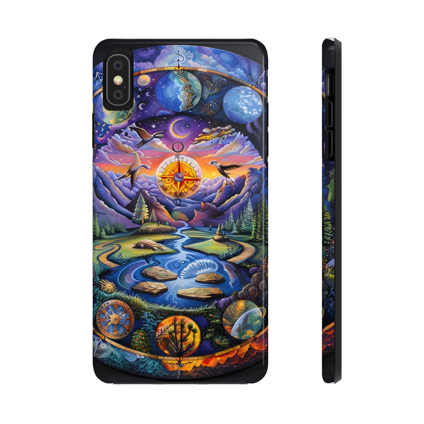 Nature-Inspired Tough Phone Cases with Cosmic Design