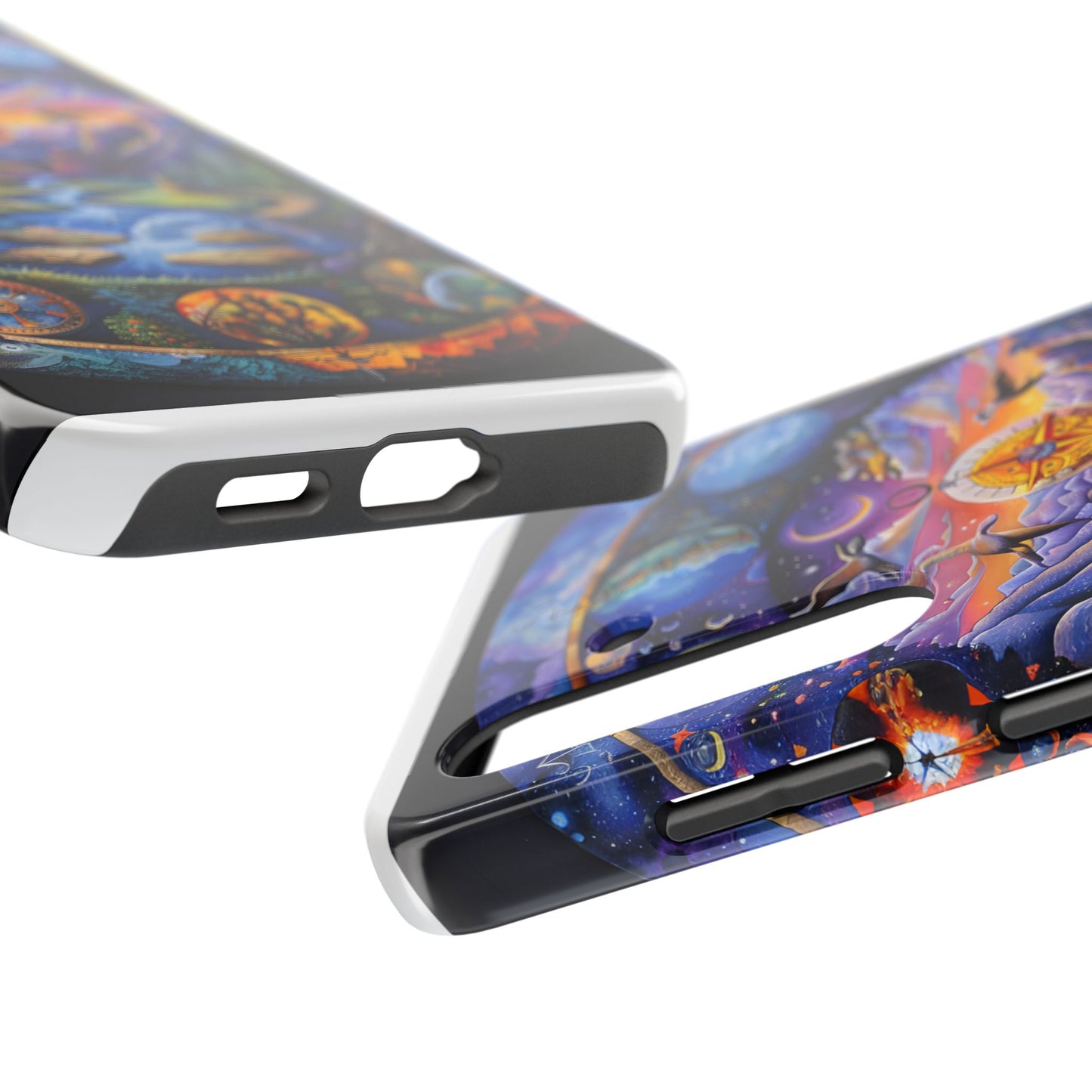 Nature-Inspired Tough Phone Cases with Cosmic Design