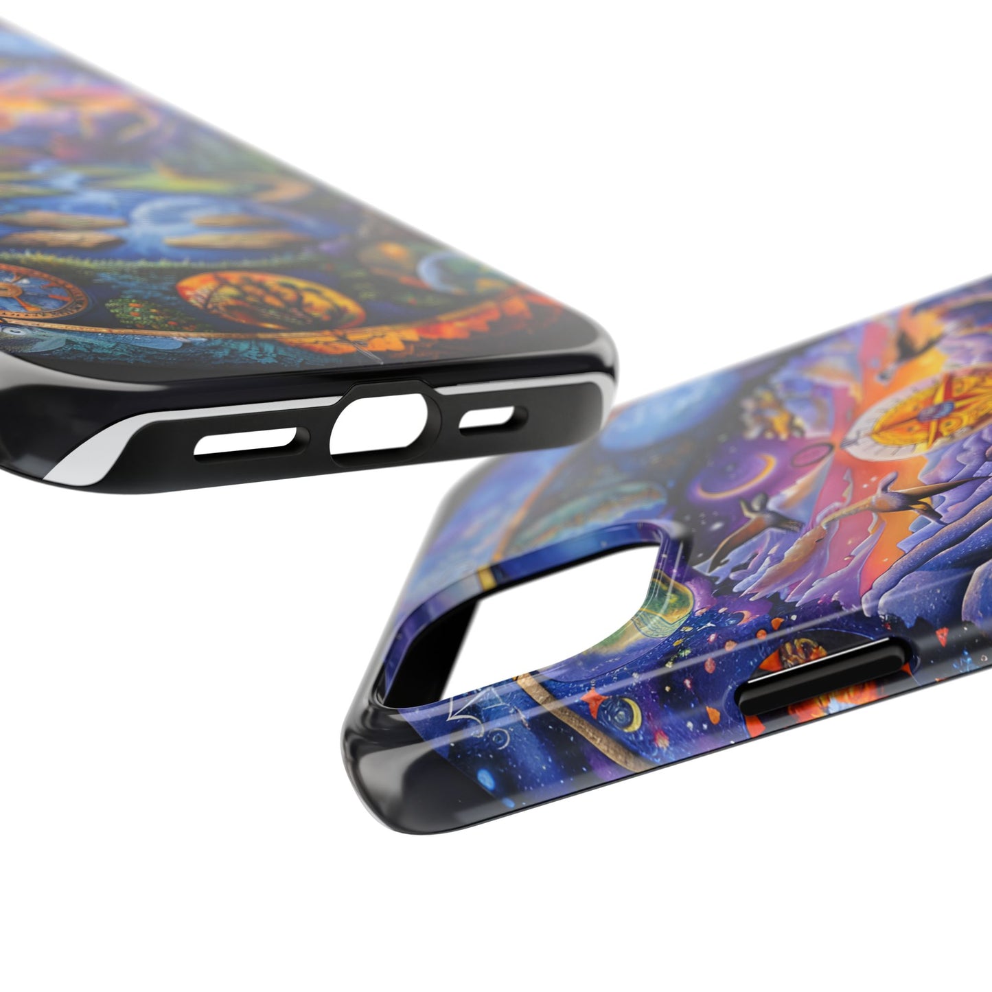 Nature-Inspired Tough Phone Cases with Cosmic Design