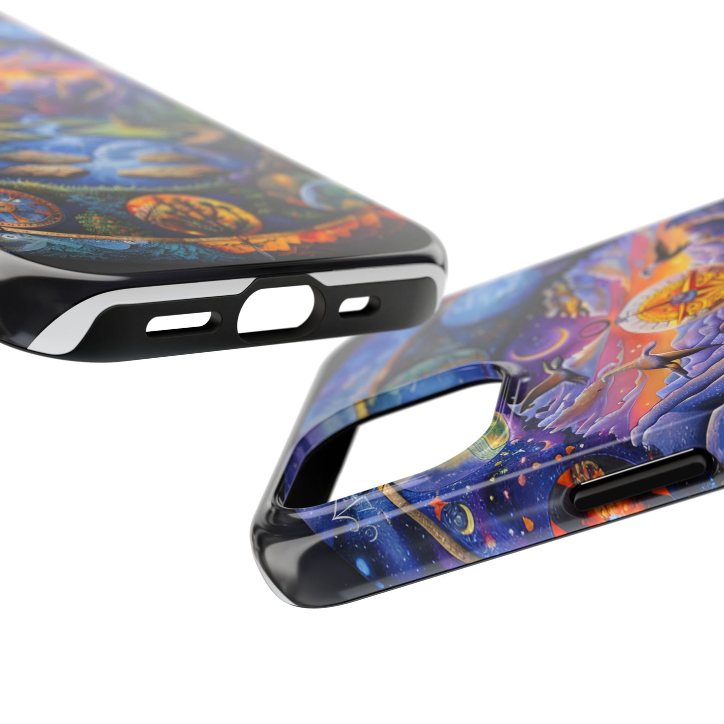 Nature-Inspired Tough Phone Cases with Cosmic Design