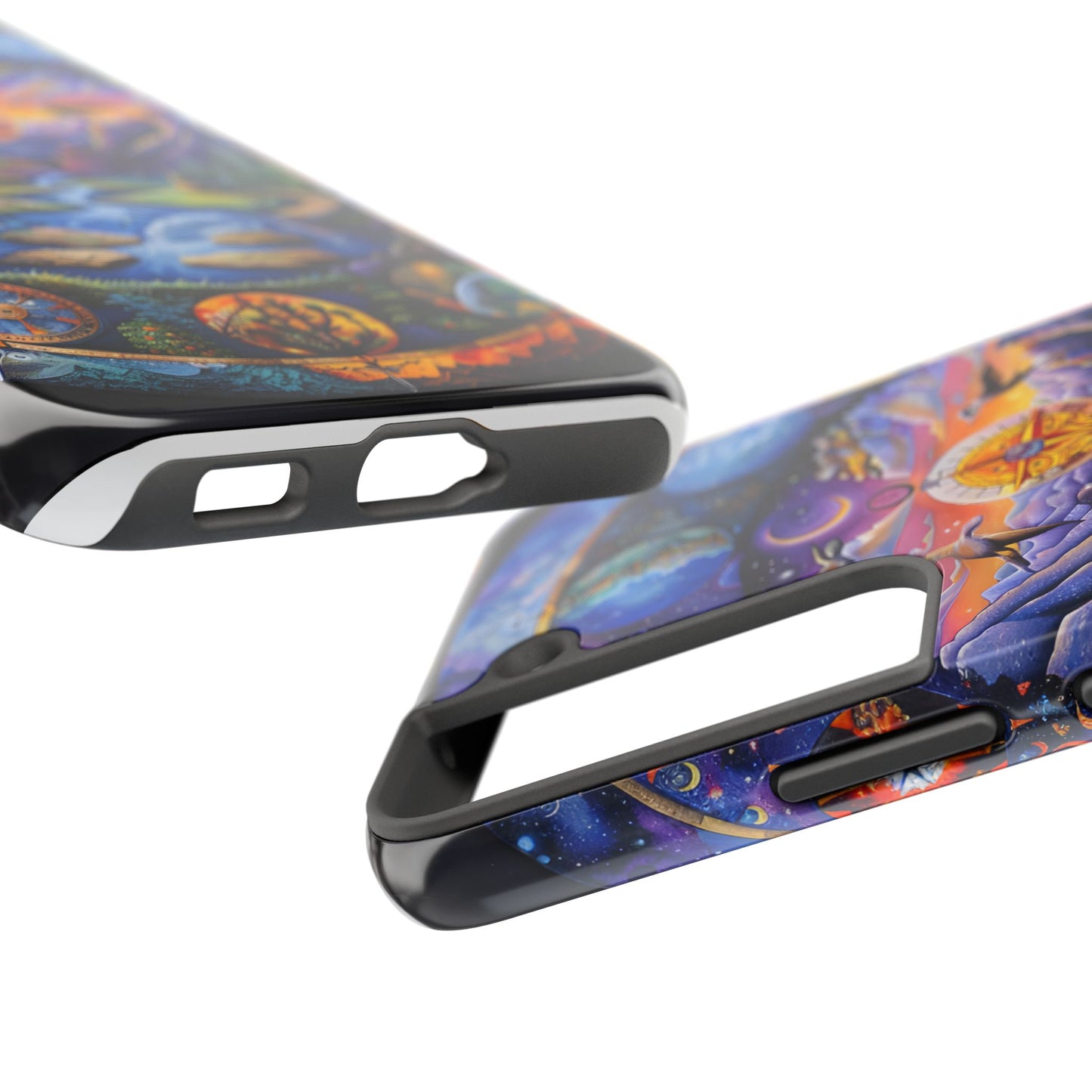 Nature-Inspired Tough Phone Cases with Cosmic Design